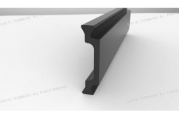 barra de barrera térmica, Forma C de 25 mm barra de barrera térmica, perfil de aluminio de barrera térmica, barrera térmica de ventana de aluminio
