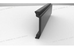 tira de calor barrera, Forma C 28 mm tira de barrera contra el calor, el calor de perfil de aluminio de barrera, ventana de aluminio de barrera térmica